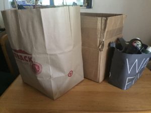 Crafting supplies, glitter & paint ready for rehoming.