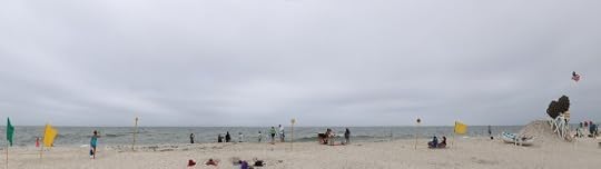 Panorama of Jones Beach State Park.
