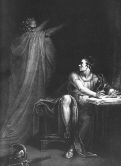 Campbell being bugged by a haint while he tries to write the next chapter of his book.