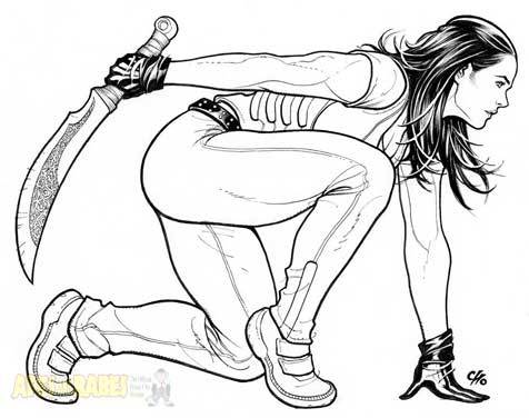 SKYBOURNE #1 - Baltimore Comicon Exclusive Cover line art