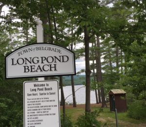 Belgrade Lakes' town beach is just the thing on a relaxed summer day.