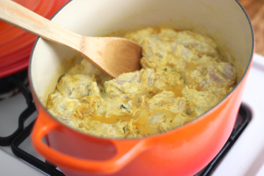 cooking chicken