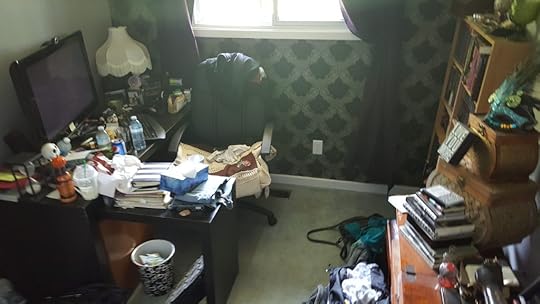 BEFORE - like I said...a mess. 