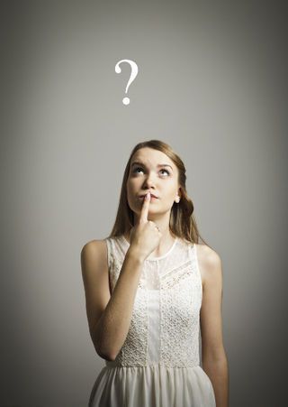 Young woman making decisions