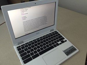 A $175 Chromebook writing computer