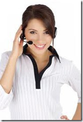 woman headset