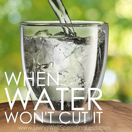 When Water Won't Cut It Square
