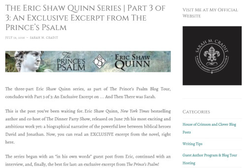 Sarah Cradit Post 3 The Excerpt