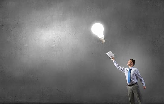 Man with opened book