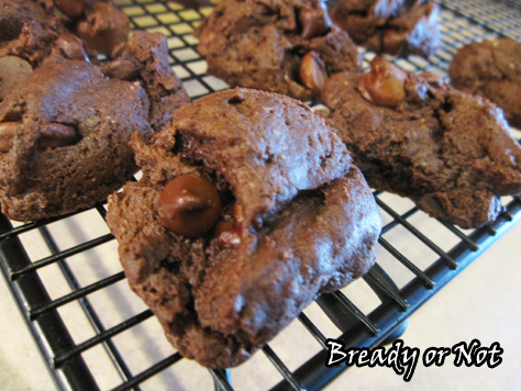 Bready or Not: Double Chocolate Cheesecake Cookies 
