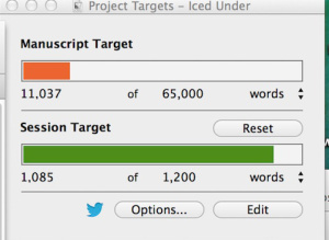 scrivener project targets