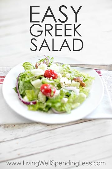 Easy Greek Salad Vertical