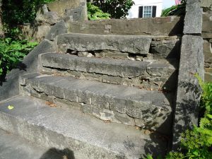 Stairs to the Hidden Garden ... which appears in several of my Shadows mysteries.