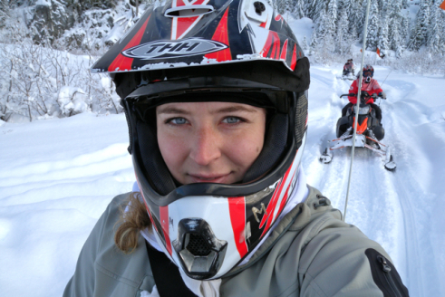 snowmobile girl rider