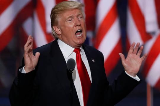 U.S. Republican presidential nominee Donald Trump speaks at the Republican National Convention in Cleveland