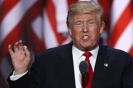 Republican U.S. presidential nominee Donald Trump speaks during the final session of the Republican National Convention in Cleveland