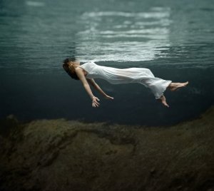woman in water