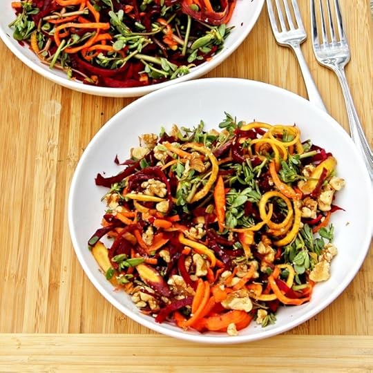 Beet, Carrot and Purslane Salad