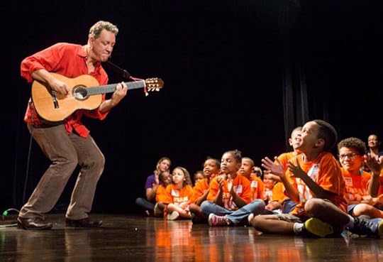 Performer David Gonzalez captivates students 