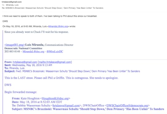 dnc msnbc email outrage