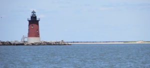 Henlopen Red Lighthouse and Beach