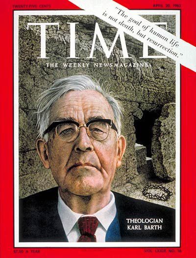 Karl Barth on the cover of Time Magazine; April 20th, 1962