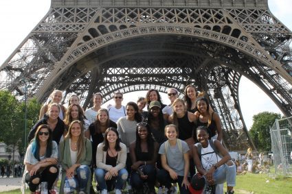 The Canadian women's team visited Paris earlier this week.