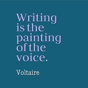 writing painting of voice_voltaire