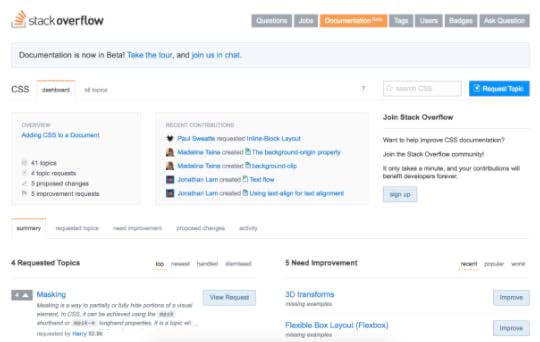 Stack Overflow docs - CSS