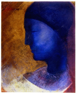 Portrait-Face-Painting-Odilon-Redon-La-Cellule-dOr