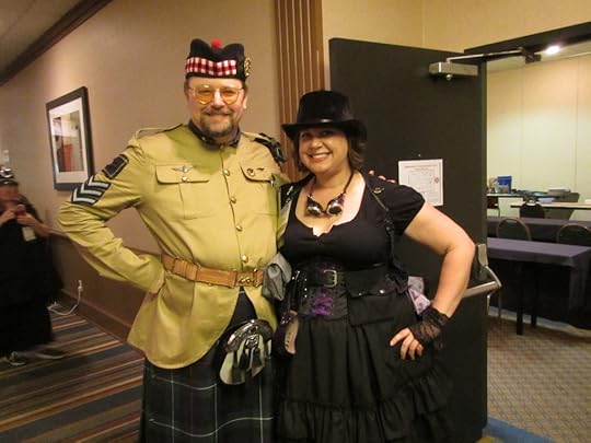 The author with Sarah Hans, author, editor, and all-around snazzy dresser