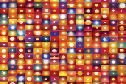 Penelope Umbrico, 30,400,020 Suns from Sunsets from Flickr (Partial) 04/04/16, photographs, machine c-prints, in the Collection of the Artist