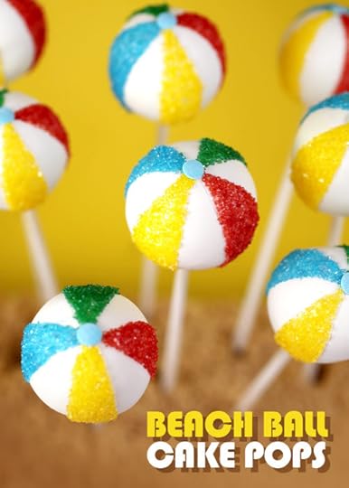 Beach Ball Cake Pops