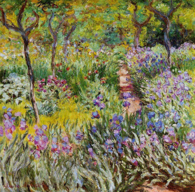 Garden-at-Giverny-Claude