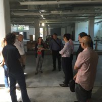 We hosted the leadership of Maryland Institute College of Art, including President Sammy Hoi (third from right) for a tour last week to discuss partnership possibilities. Photo by Will Holman