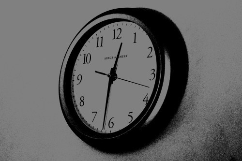 posterized clock
