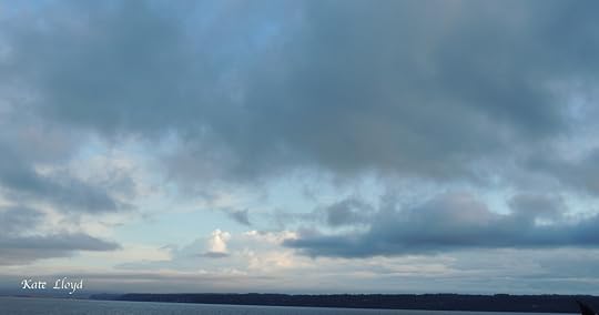 The sky above the bay invites my mind to wander into the stratosphere.