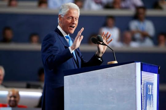 Bill Clinton addresses the Democratic National Convention in Philadelphia