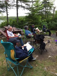 Baxter State Park has no wifi, phone service or electricity. Everyone slows down and enjoys.