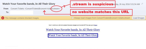 security scam concert-tickets