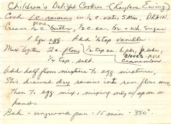 Original Children's Delight Cookie recipe