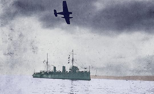 Peruvian naval ship in Ecuadorian waters during the conflict, July 1941 (public domain).