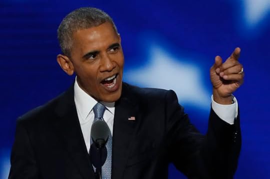 U.S. President Barack Obama speaks on the third night at the Democratic National Convention in Philadelphia