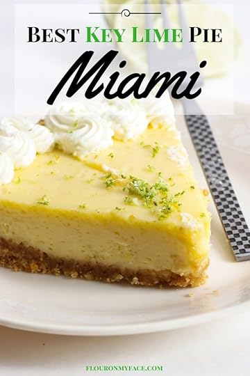 If your visiting Miami there is only one dessert recipe you need to order. Key Lime Pie is the official Florida state Pie and there are a few resturants that offer the Best Key Lime Pie in Miami-via flouronmyface.com