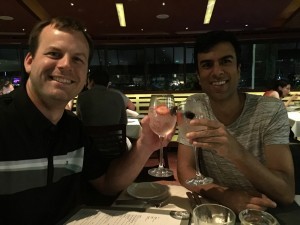 Soman and I drink manly drinks together.