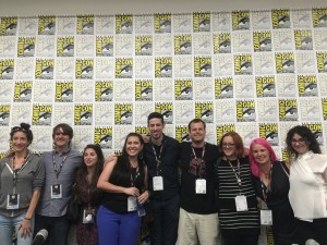 The What's Hot in YA panel united in friendship!