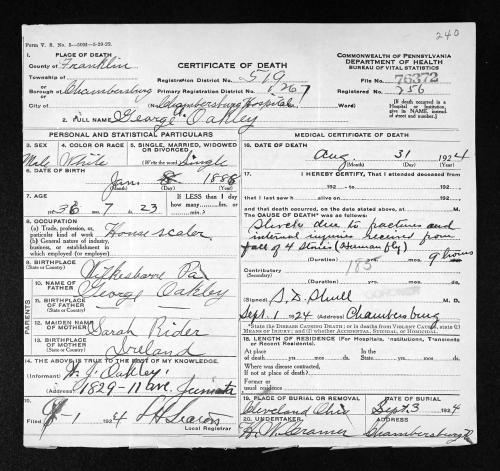 Death Certificate