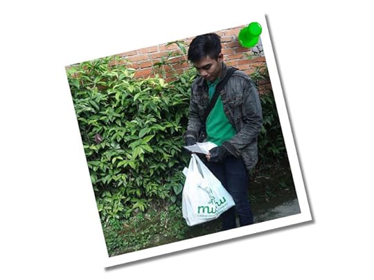 Flying bat in a marquee