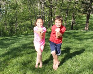 Eagle Pose Max and Nia