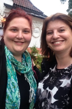 När jag åt middag med Redheaded girl.